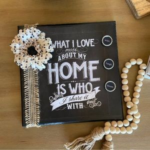 Magnetic Chalkboard Look Wall Art⭐️